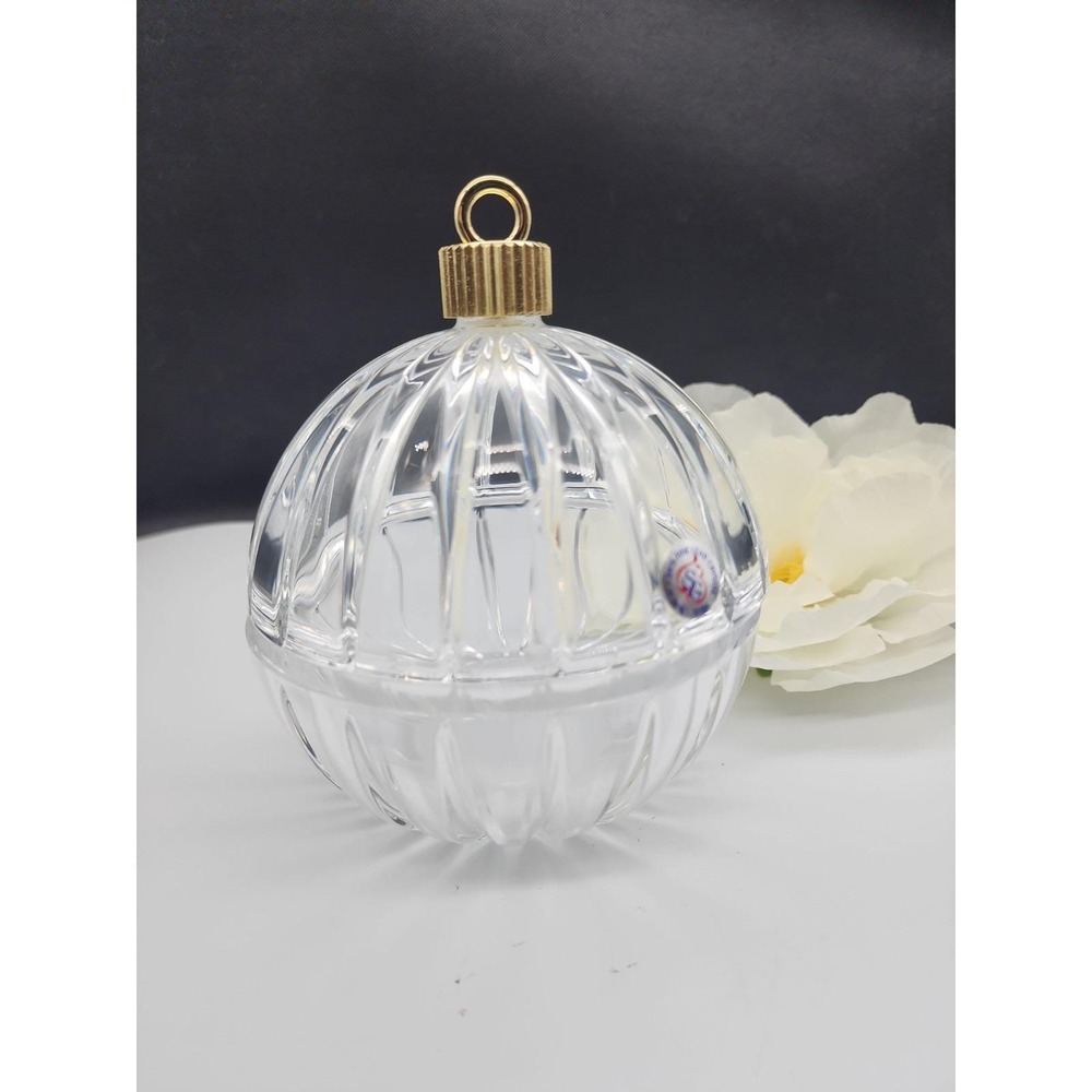 Vintage 24%‎ Lead Crystal St George Glass Ornament Candy Dish Centerpiece